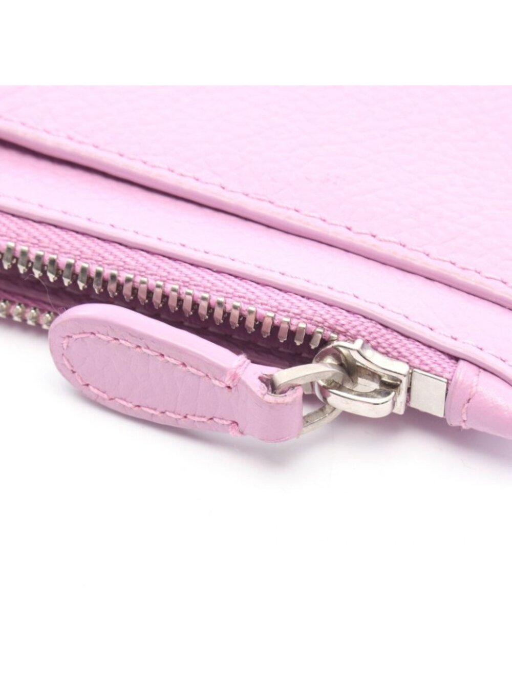 Balenciaga Coin Case Cash Long Card Purple Leather - Picture 5 of 7